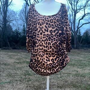 Leopard Print Women's Top